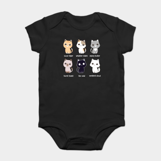 Cat Names - House Crew Baby Bodysuit by GoshWow®